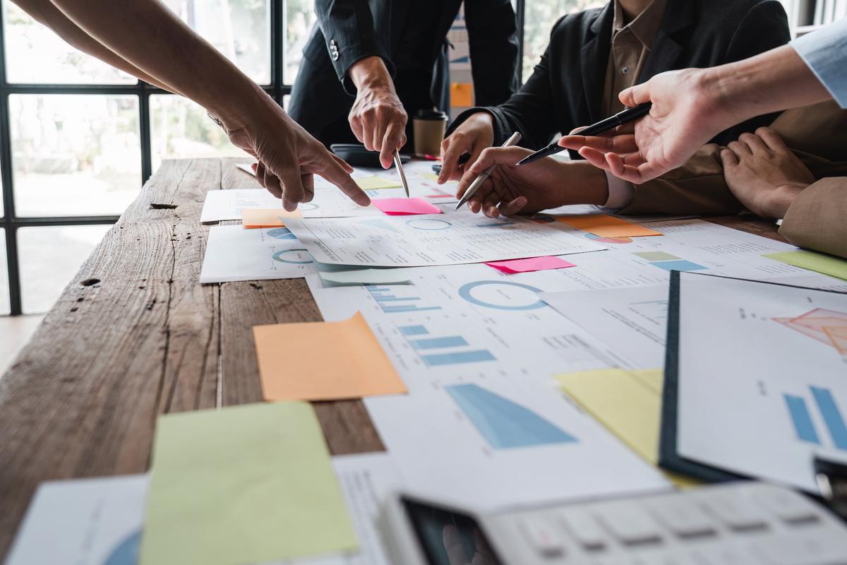 People working in an office