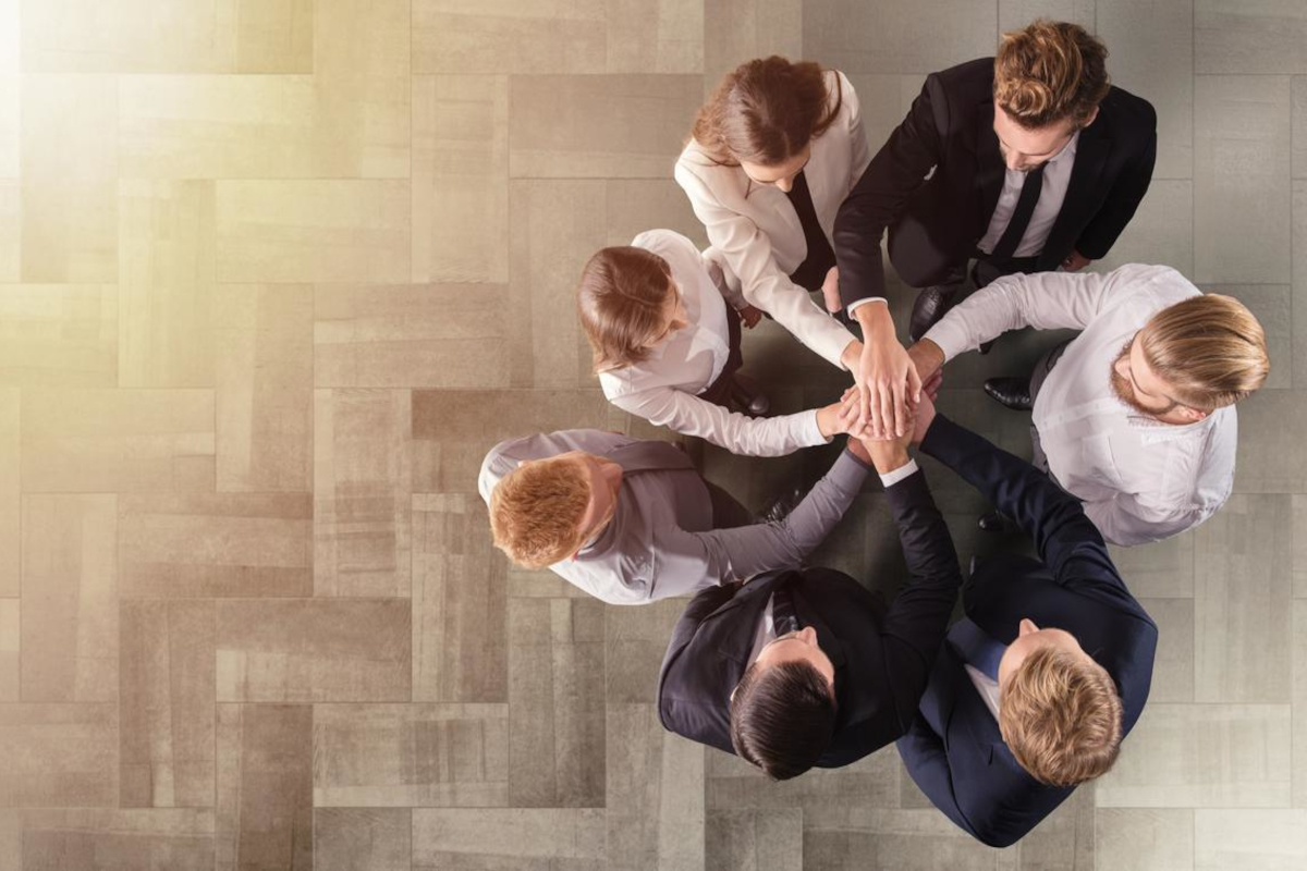 People holding hands