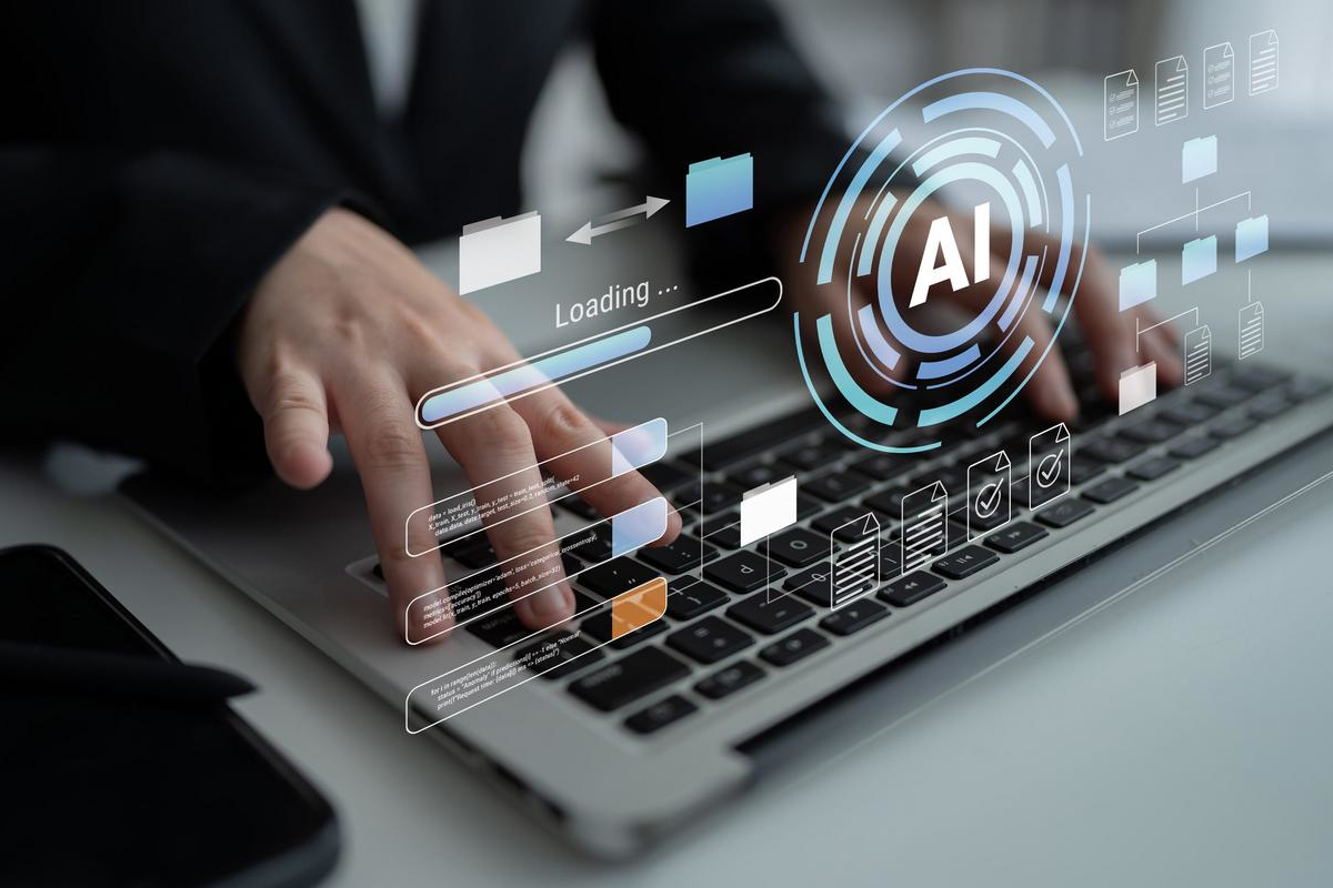 Working with AI Technology.